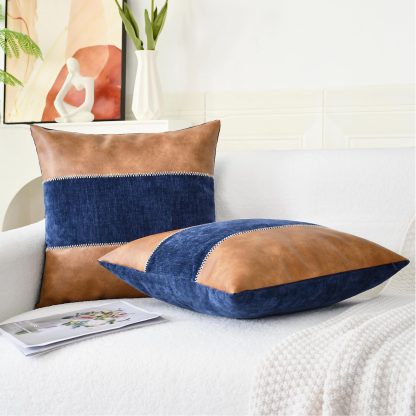 Contrast color stitching pillow - Image 6