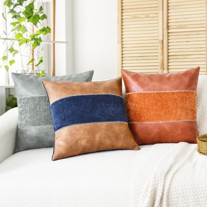 Contrast color stitching pillow - Image 5