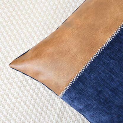 Contrast color stitching pillow - Image 2