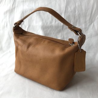 Vintage Tan Leather Tote Bag