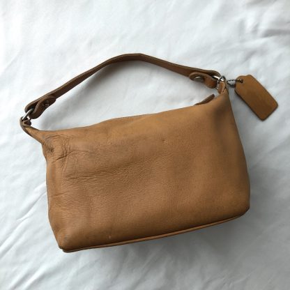 Vintage Tan Leather Tote Bag - Image 4