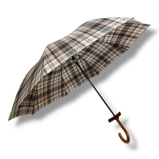 British plaid folding umbrella