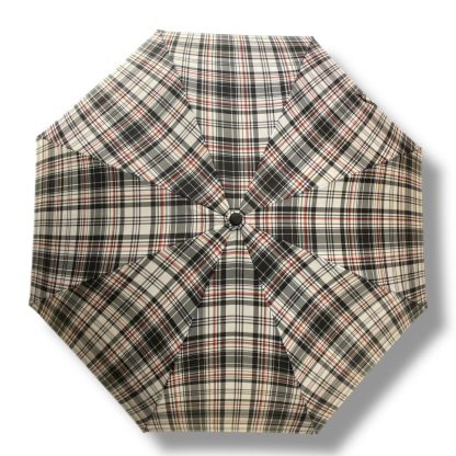 British plaid folding umbrella - Image 9