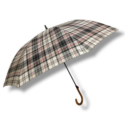 British plaid folding umbrella - Image 8
