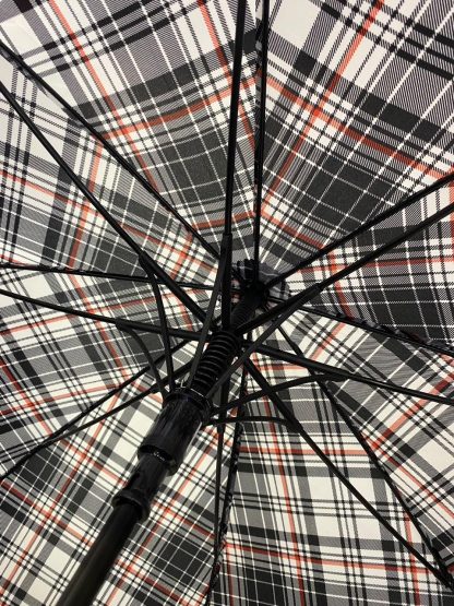 British plaid folding umbrella - Image 6