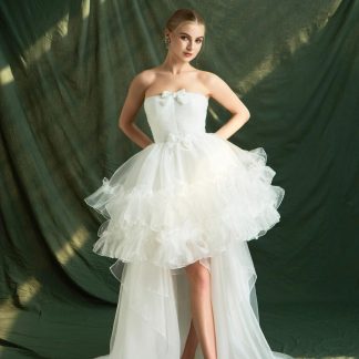 French elegant wedding dress