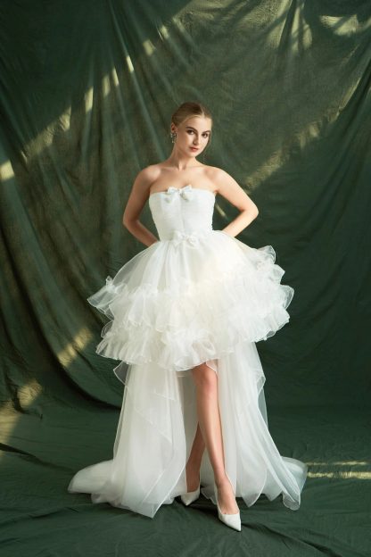 French elegant wedding dress