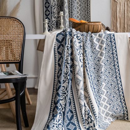 Bohemian geometric pattern curtains - Image 3