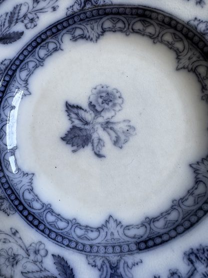 Vintage blue and white ceramic plate - Image 5