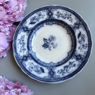 Vintage blue and white ceramic plate