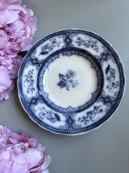 Vintage blue and white ceramic plate