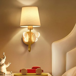 Butterfly element creative wall lamp