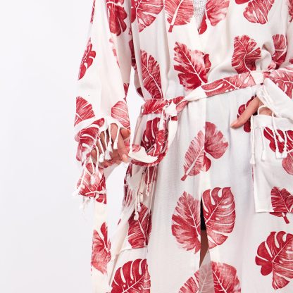 Lazy holiday print bathrobe - Image 4