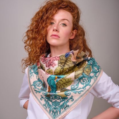 Rainforest Dream Silk Square Scarf - Image 6