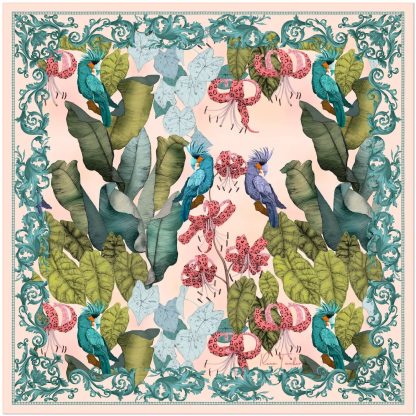 Rainforest Dream Silk Square Scarf - Image 5