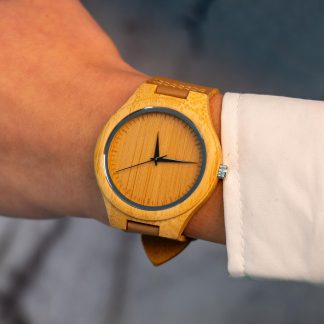 Simple Bamboo Wood Quartz Watch