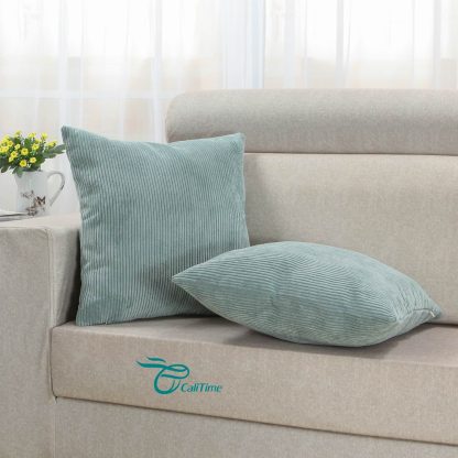 Light blue corduroy pillowcase - Image 2