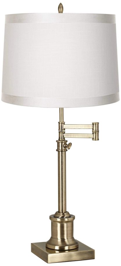 Vintage Brass Robotic Arm Table Lamp