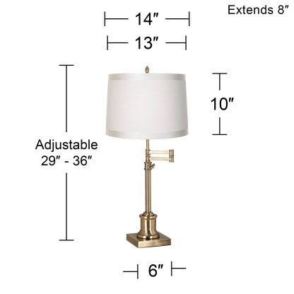 Vintage Brass Robotic Arm Table Lamp - Image 4