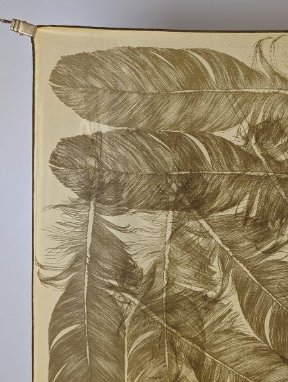 Feather pattern silk scarf - Image 2