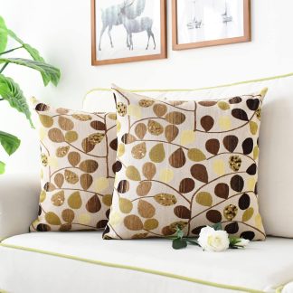 Autumn Leaf Vine Jacquard Pillowcase