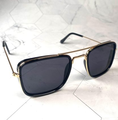Retro double-beam large frame sunglasses - Image 5