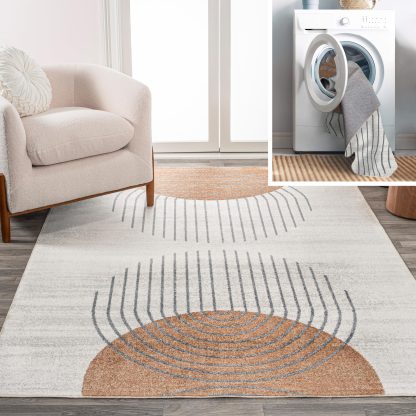 Modern art semicircular carpet - Image 7
