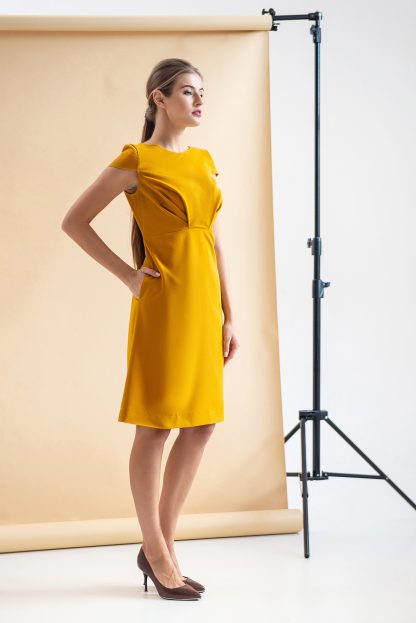 Sunset Gold Waist Dress - Image 5