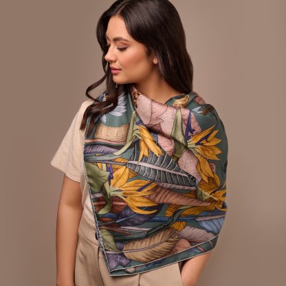 Tropical Dream Silk Scarf - Image 7