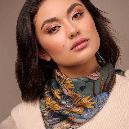 Tropical Dream Silk Scarf - Image 6