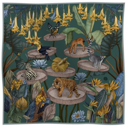 Tropical Dream Silk Scarf - Image 5