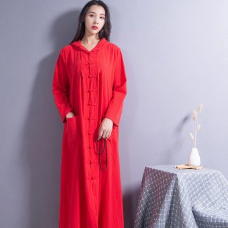 Red Hooded Dress