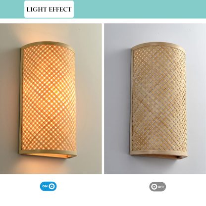 Bamboo Art Wall Lamp - Image 5