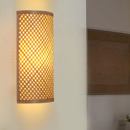 Bamboo Art Wall Lamp - Image 3