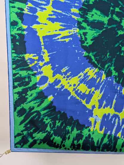Artistic ink-splashed silk scarf - Image 2