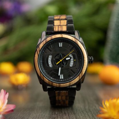 Mechanical watch combining wood and steel - Image 6