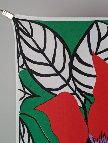 Tropical Flowers Silk Square Scarf - Image 6