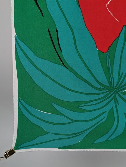 Tropical Flowers Silk Square Scarf - Image 4