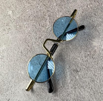 Retro round metal frame sunglasses - Image 3