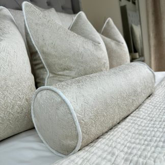 Elegant cylindrical lumbar pillow