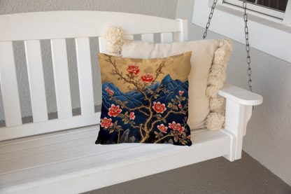 New Chinese style landscape peony pillow - Image 6