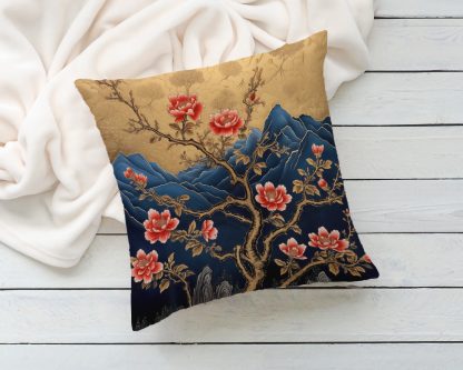 New Chinese style landscape peony pillow - Image 2