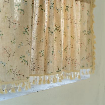 Floral tassel half curtain - Image 6