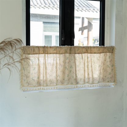 Floral tassel half curtain - Image 5