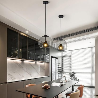 Nordic style glass chandelier - Image 7