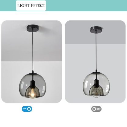 Nordic style glass chandelier - Image 6