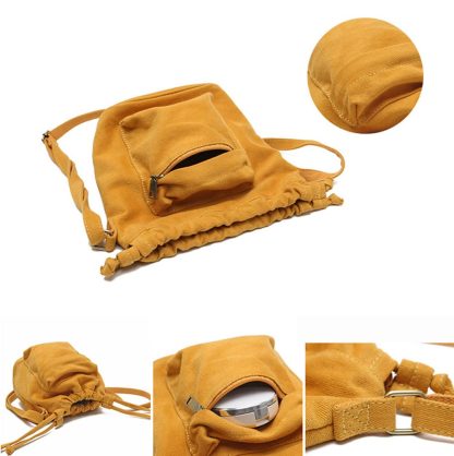 Vintage canvas drawstring bucket bag - Image 3