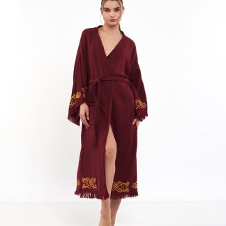 Vintage embroidered bathrobe