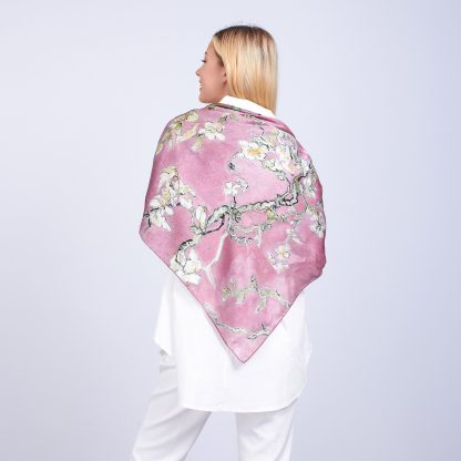 Silk art print scarf - Image 2