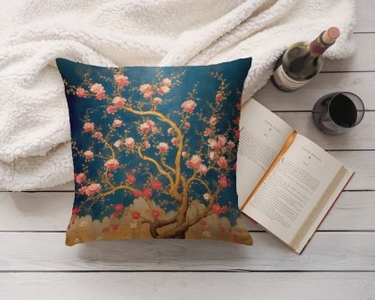 Chinese style flower pillow